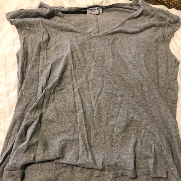 Frame Denim Tops - FRAME cap sleeve tshirt